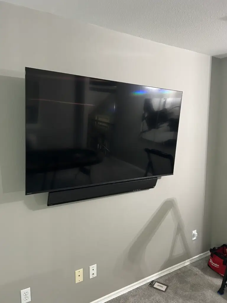 TV Mounting with Hidden Cords in Owasso