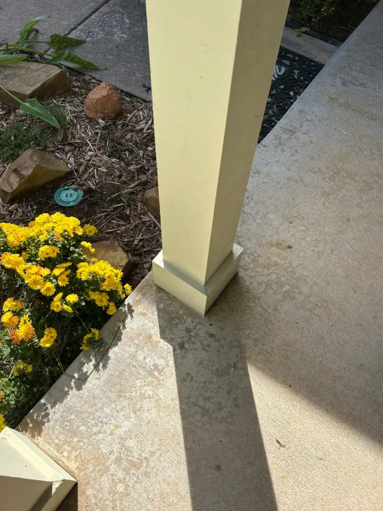 Porch Post Base Replacement in Broken Arrow