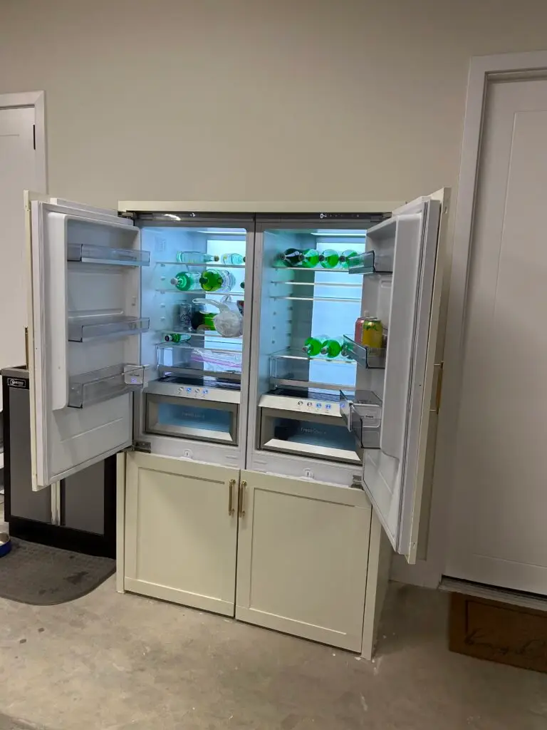 Custom Garage Fridge Cabinet Installation in Broken Arrow