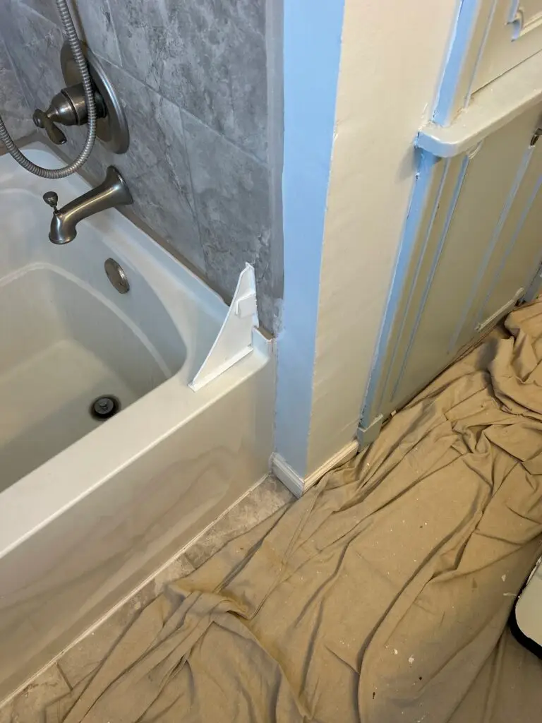 Tub Drywall Water Damage Repair in Tulsa — bathroom drywall repair